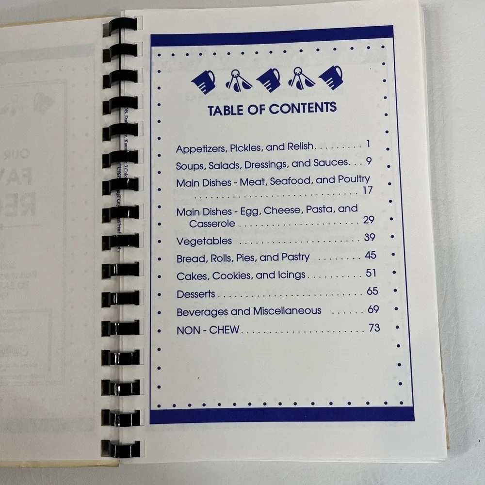 VTG Book Of Favorite‎ Recipes/Southwest Kansas Parkinson Chapter Of APDA 1990's