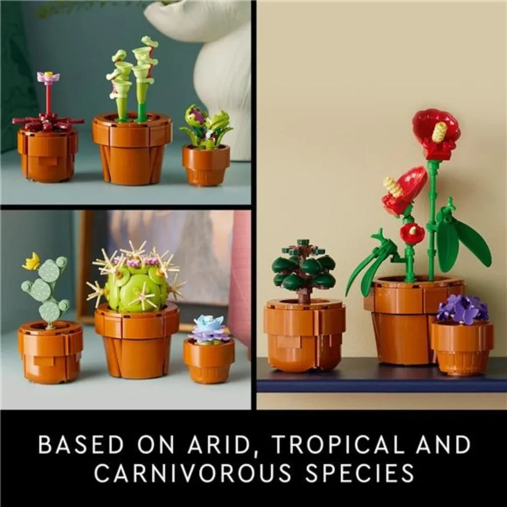 Icons Tiny Plants Creative‎ Building Set for Adults, Gift for Valentines Day
