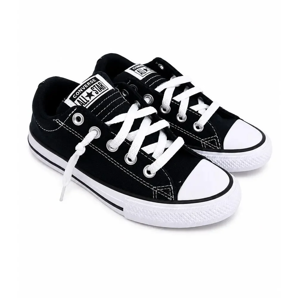 Converse Chuck Taylor Madison Low Sneakers Kids Size 1 Black Kids Classic Canvas