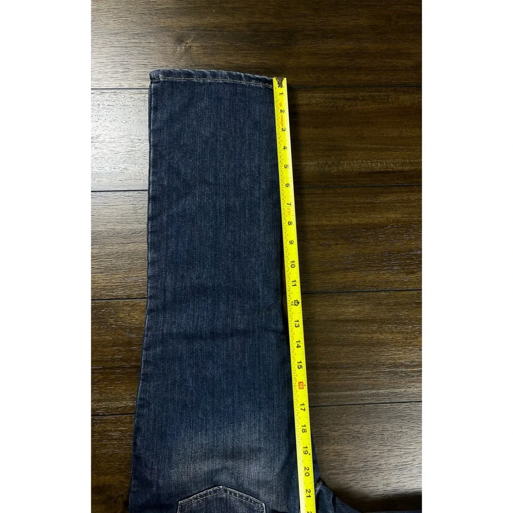 The Children's Place Boys Bootcut Jeans Dark Wash Husky Size 7 RN59284