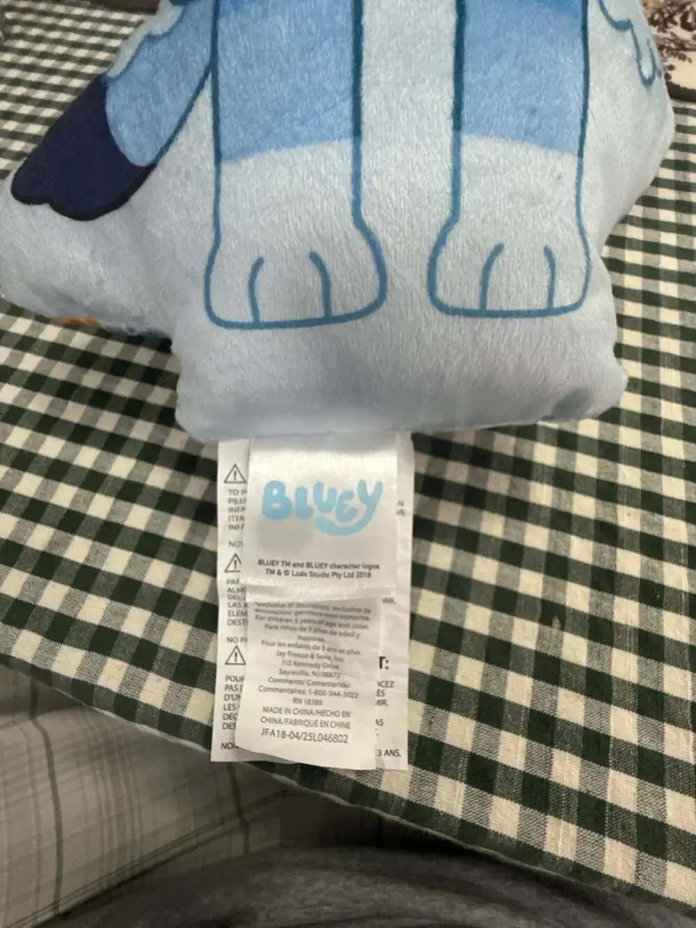 Bluey character shaped