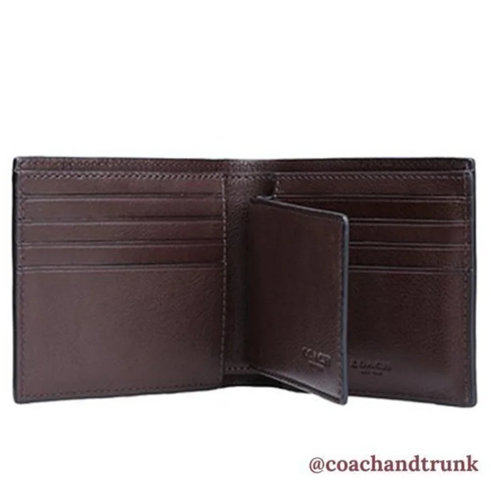 COACH Leather 3 in‎ 1 Wallet Compact Mahogany NWT