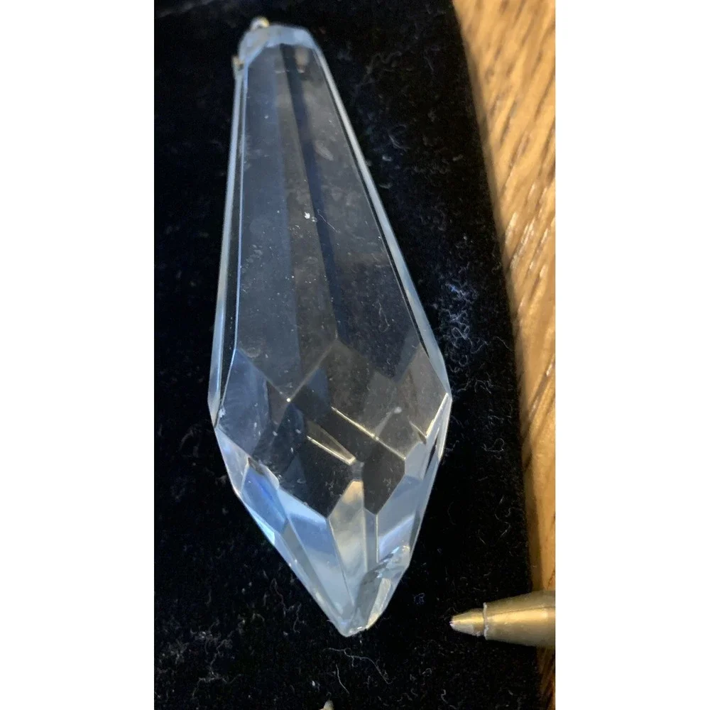 Vintage Crystal Glass Chandelier Lamp Parts ‎ Icicles Prisms Pendants