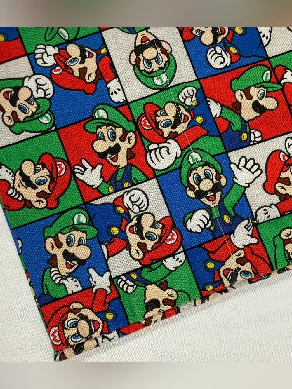 NINTENDO Super Mario Luigi‎ Standard Pillowcase Handmade Gamer Video Game Retro