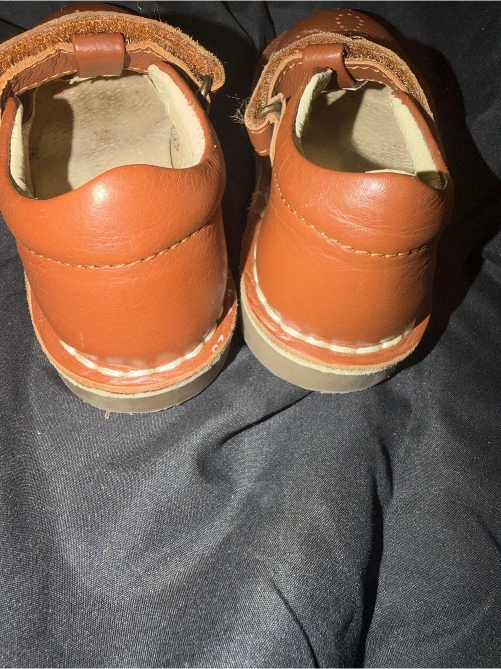 Mini Boden Girls US 9 Brown T Bar Flats Shoes UK 25 Maryjanes