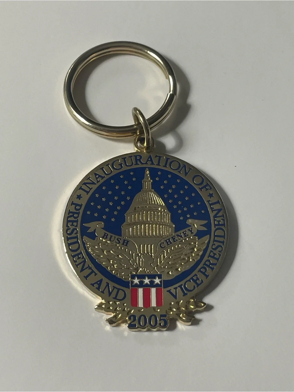 Vintage Inauguration of President Busch and Vice President Cheney 2005 Keychain