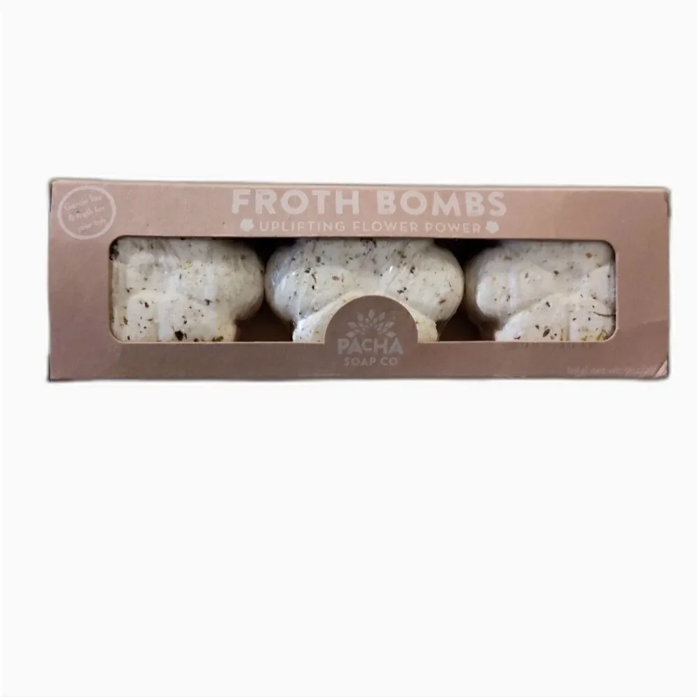Pacha Soap Co Froth floral Bombs, nwt(3)