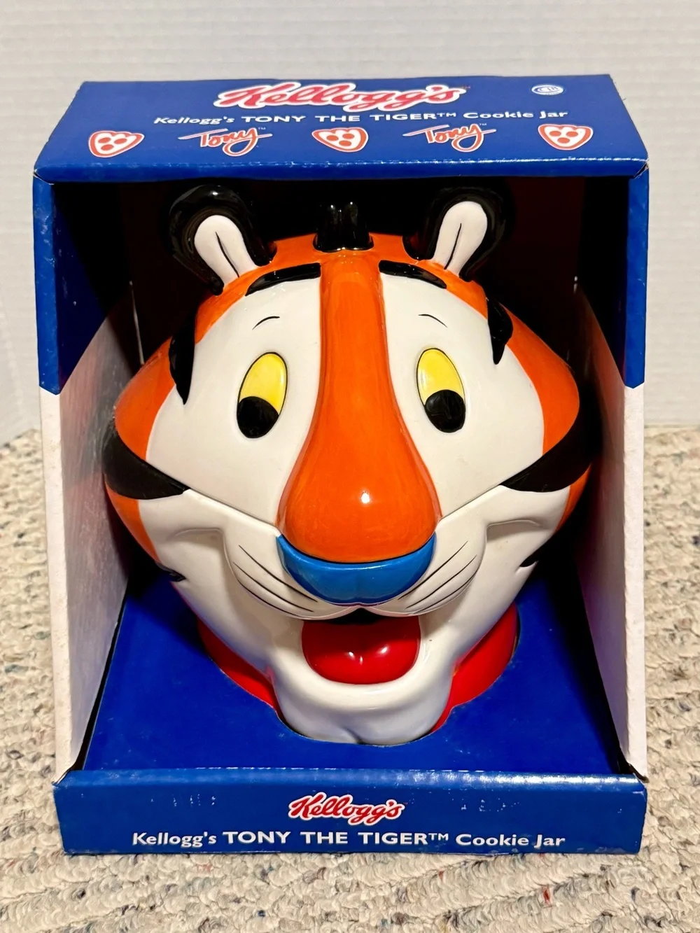 Vintage Still In Box Kellogg Tony The Tiger Cookie Jar