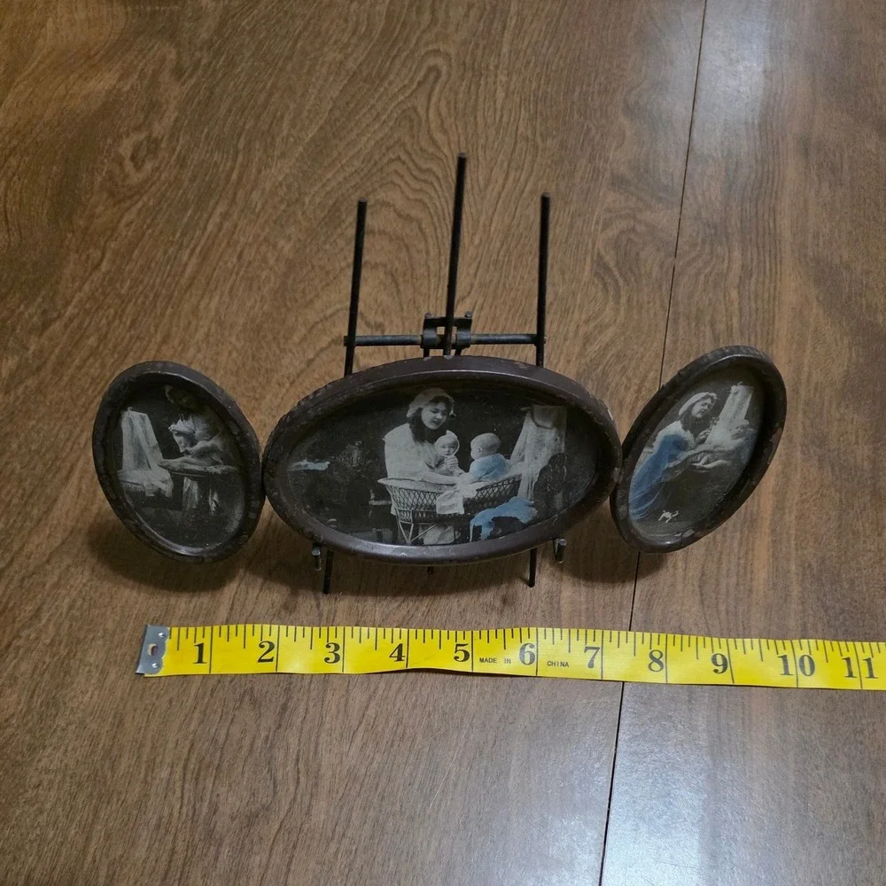 Antique triptych photo