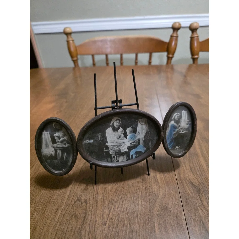 Antique triptych photo
