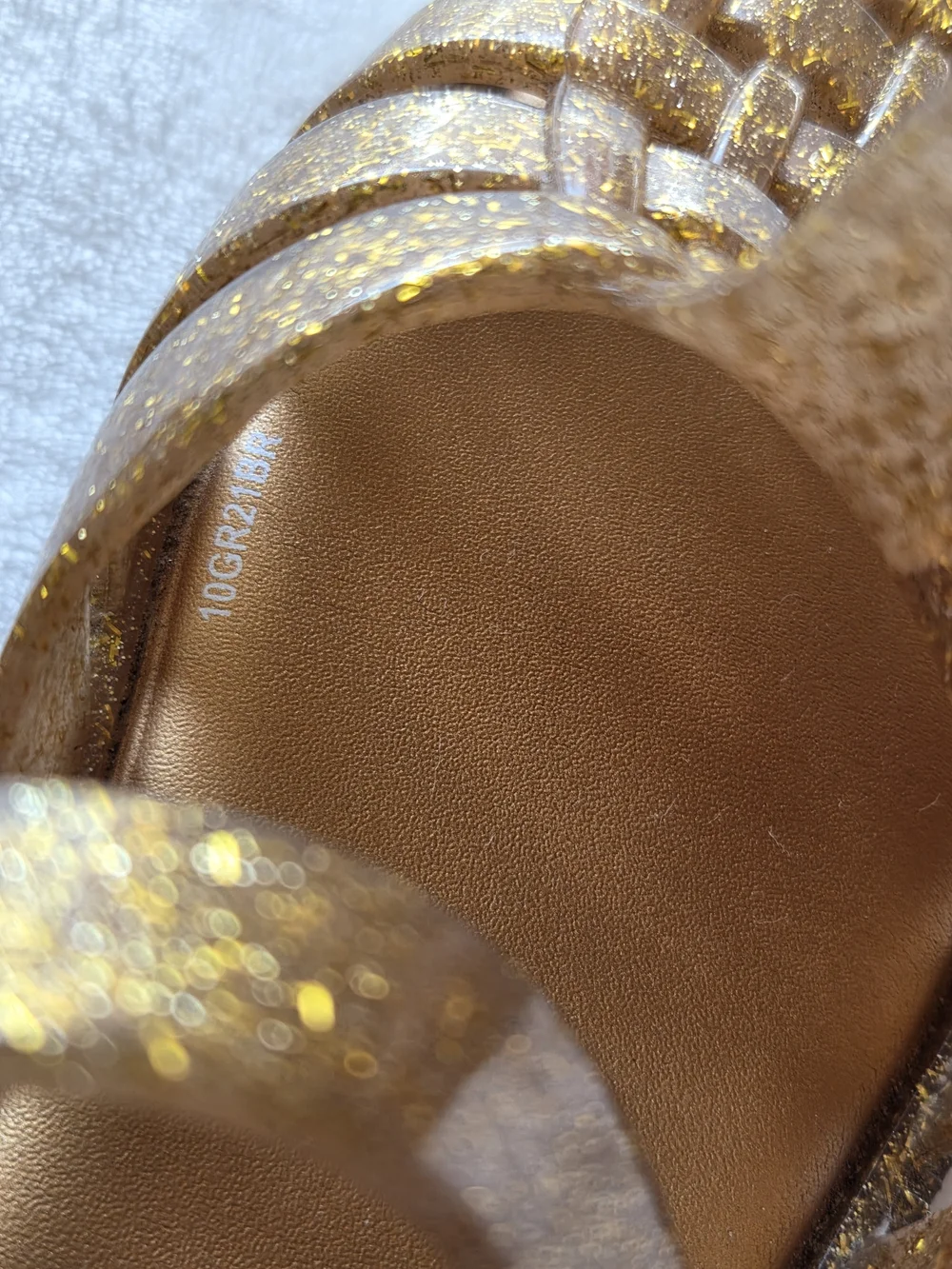 Mini Melissa sparkling gold