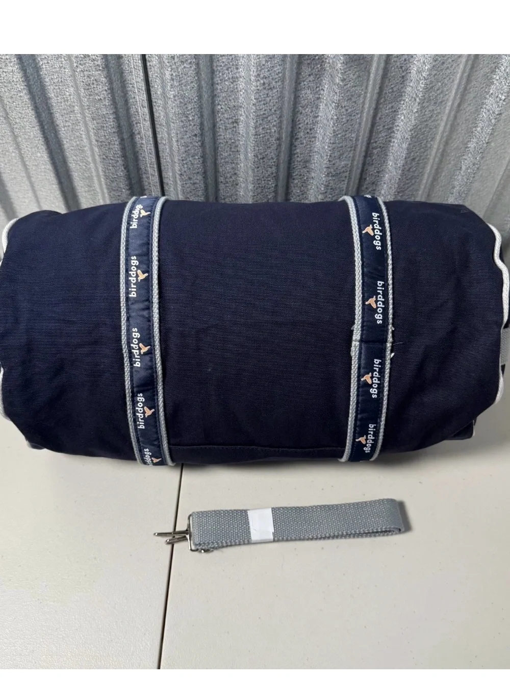 Birddogs Navy Canvas Duffel with Branded Straps