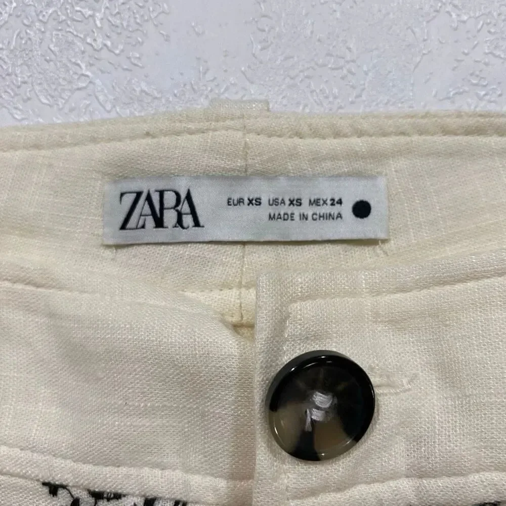 Zara cream wide