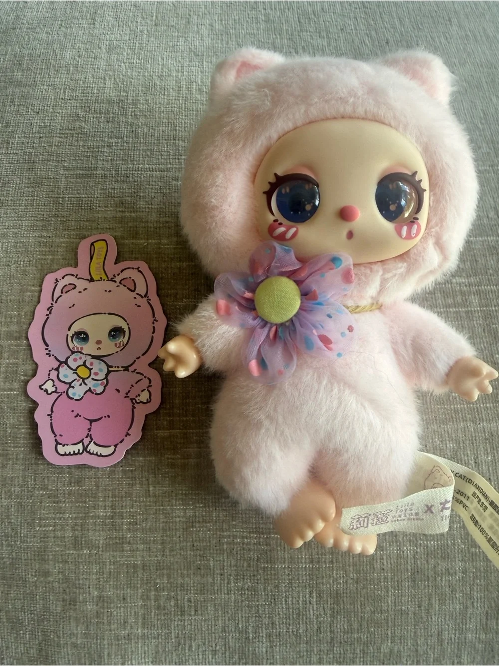 Lila’s pink plush