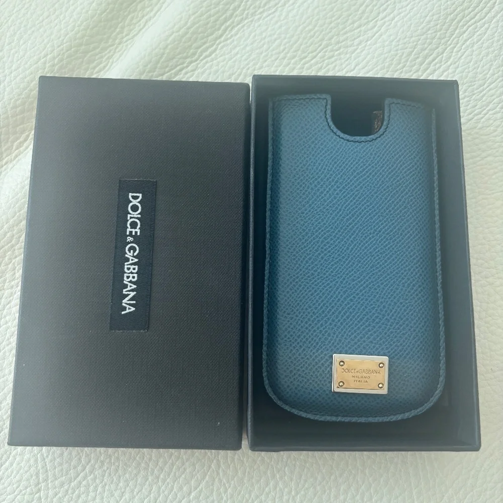 New genuine Leather Dolce and Gabbana Phone Case