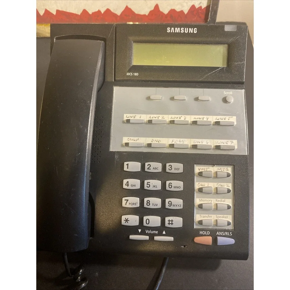 Samsung‎ Falcon iDCS 28D Business Phone – LCD Display Speakerphone w/Stand – Blk