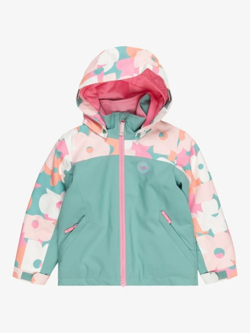 NWT-ROXY Snowy Tale Girls 4 - 5 Green Snow Jacket