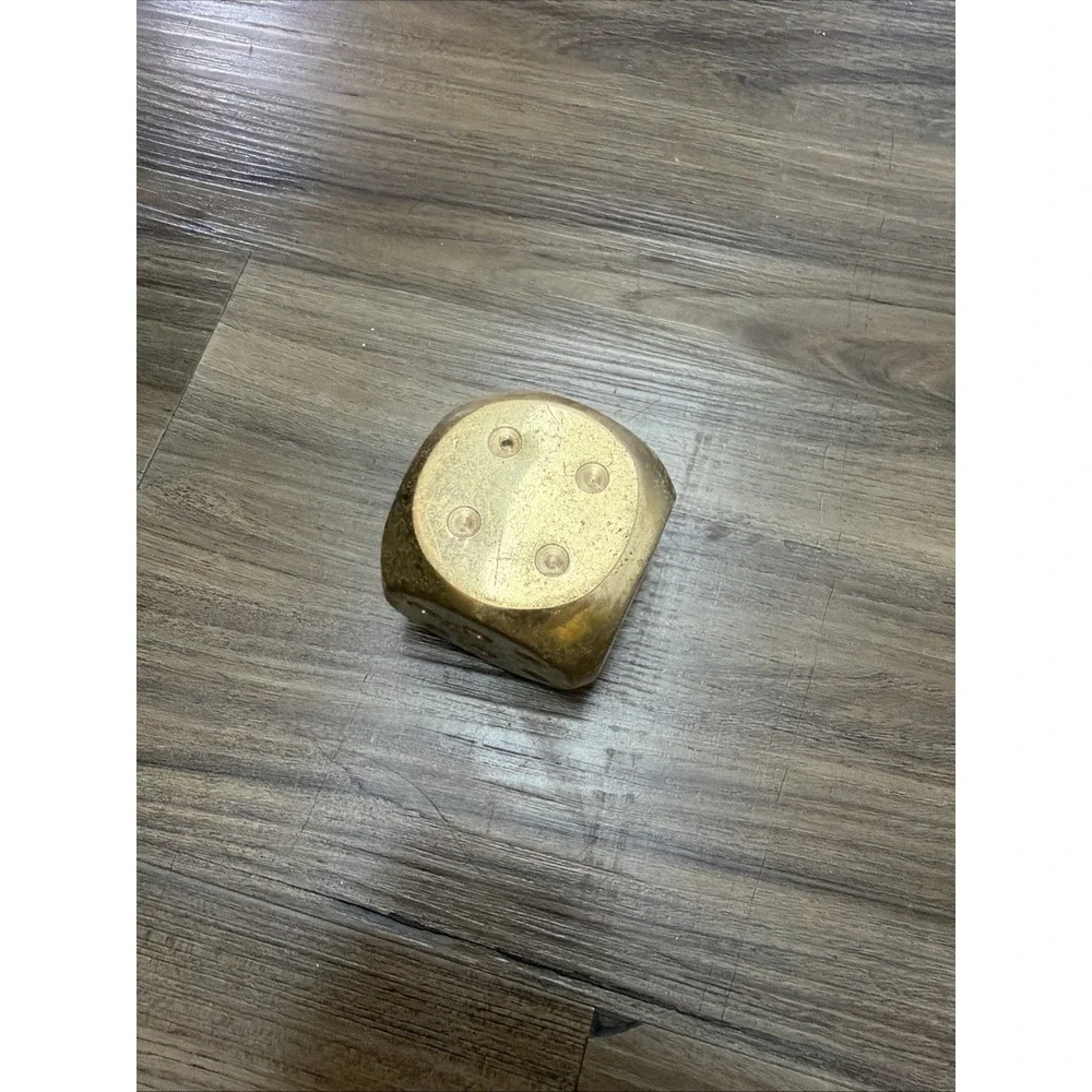 Solid Brass Dice 2