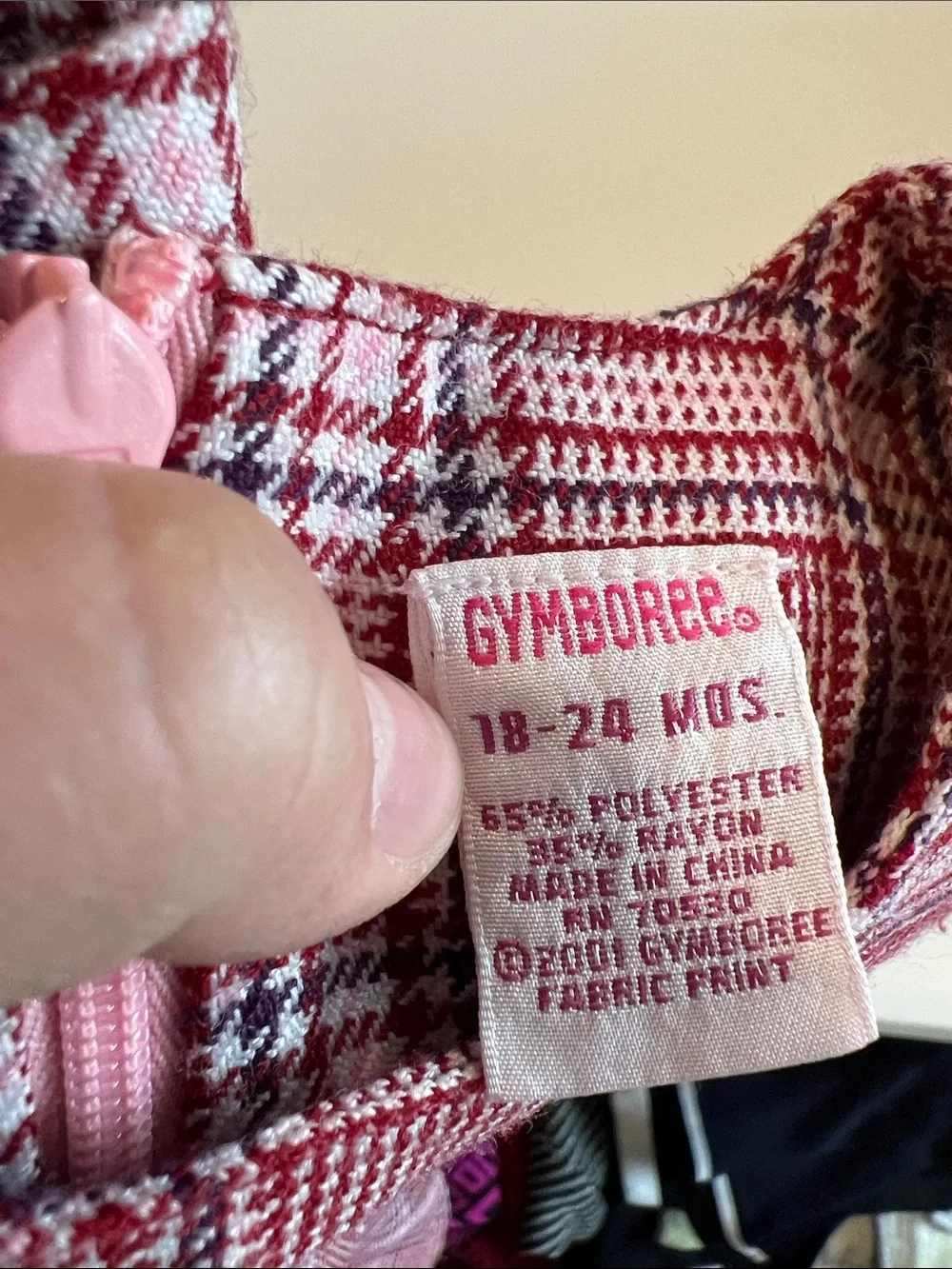 Gymboree sleeveless plaid