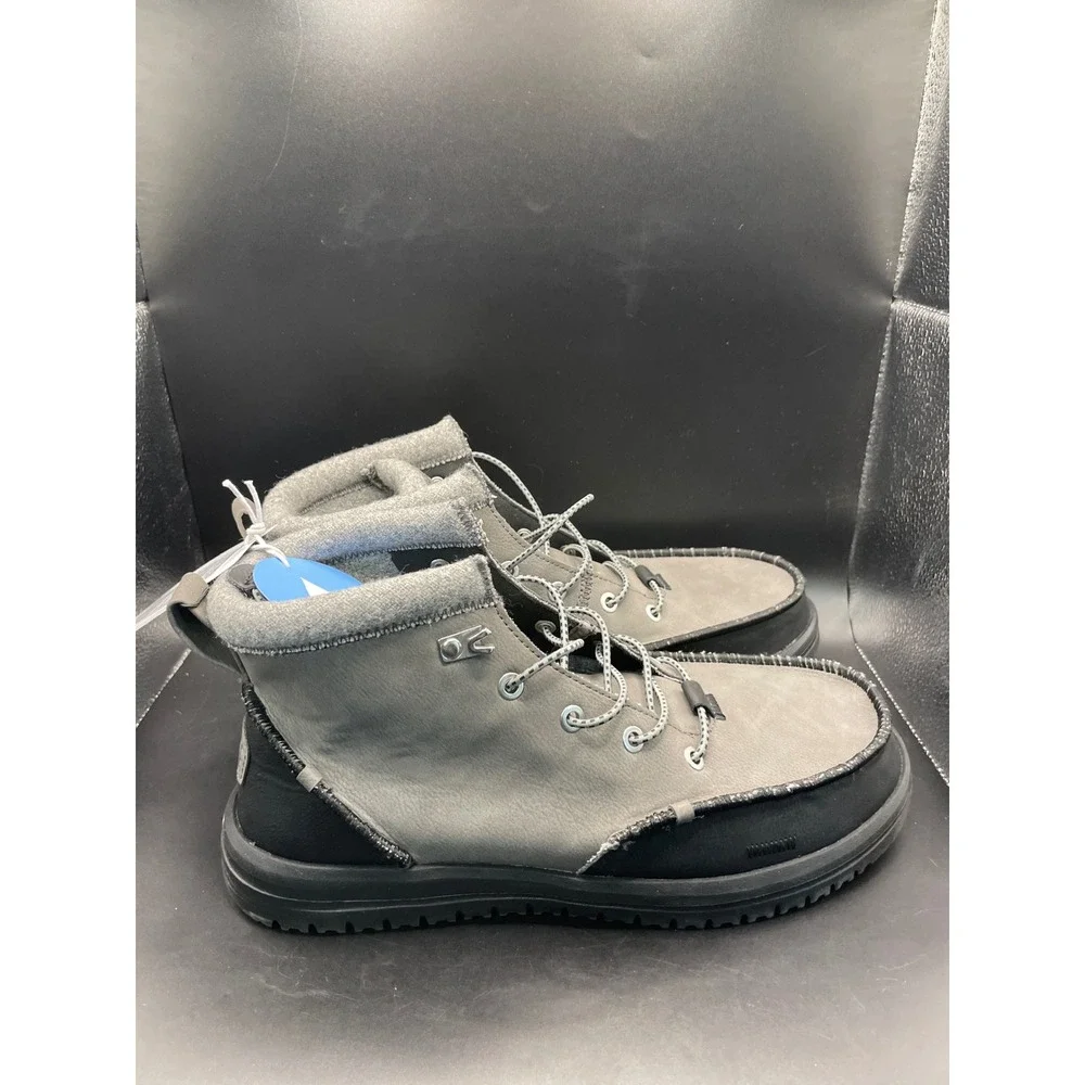 Hey Dude Bradley Classic Tumbled Granite Grey Multi Boots 44327-1VT Mens 10