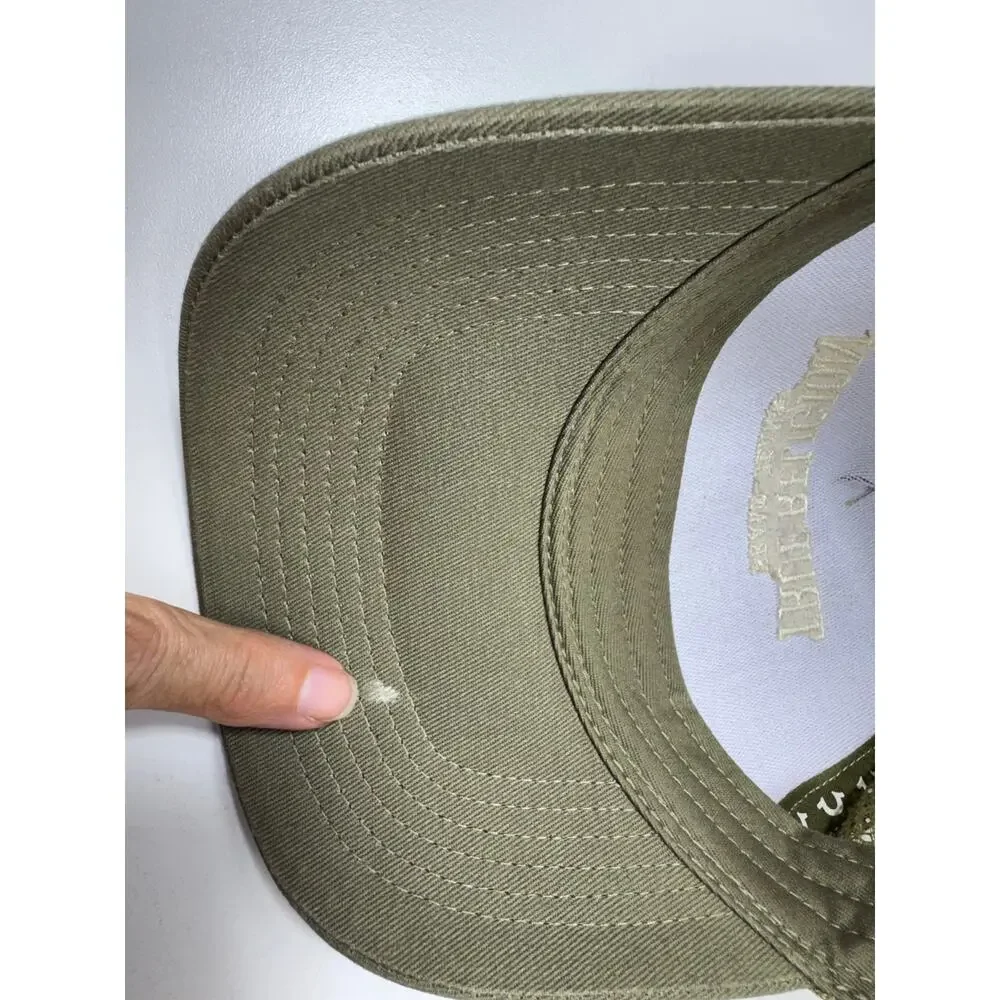 True Religion Brand Jeans World Tour SnapBack Trucker Ball Cap Green Logo Buddha