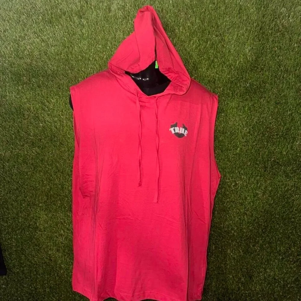 True-religion Men's Red Hoodie