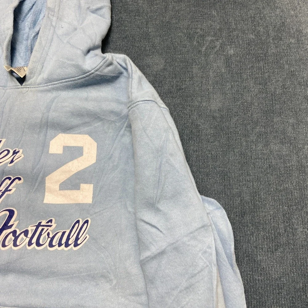 Old Navy Powder Puff Football 2 Hoodie Girls 14 Blue Cotton Long Sleeve Casual
