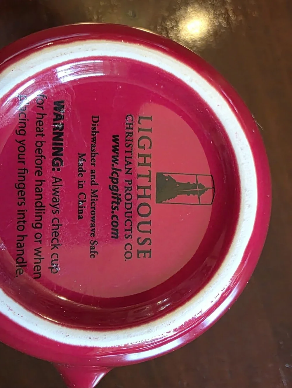 Loved Red Ceramic Mug - Lighthouse Home Accents