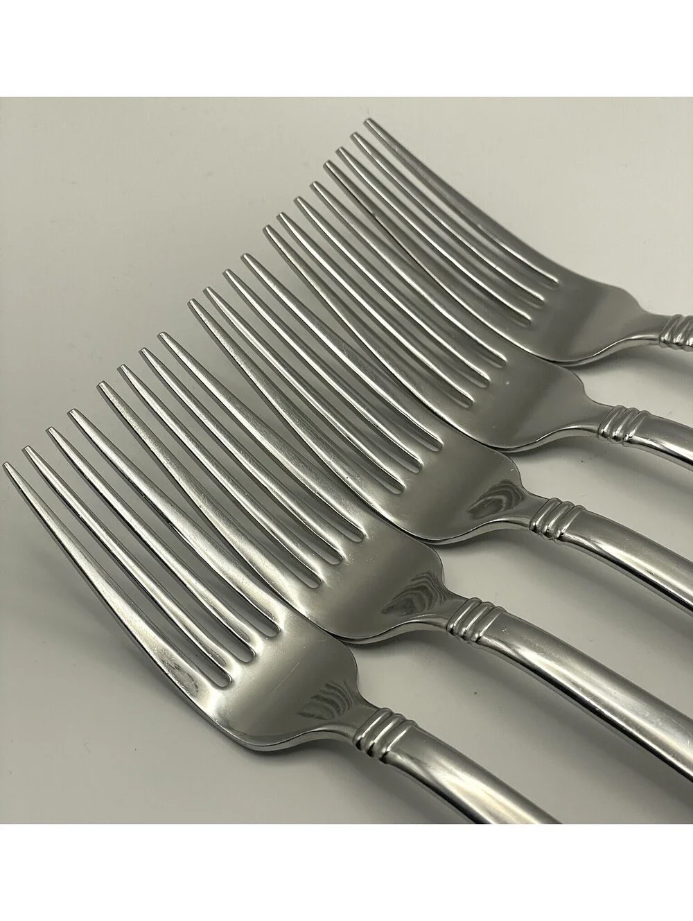 (5) Reed And Barton HOLBROOK Stainless 18/10 Korea Dinner Fork Lot ~ 8”