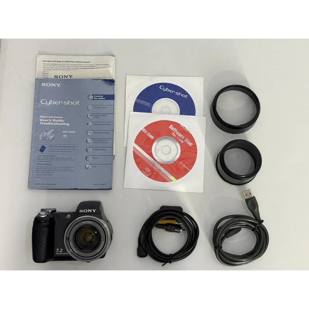 Sony Cyber-Shot DSC-H5 7.2 MP 12X Carl Zeiss Vario-Tessar‎ Digital Still Camera