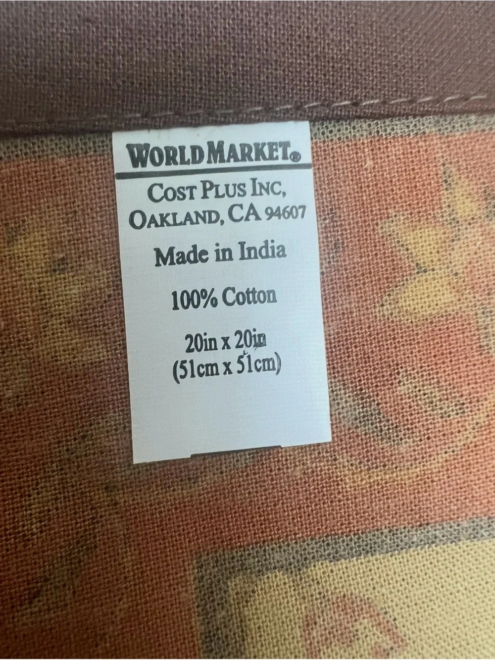 Cost Plus World Market vintage cost