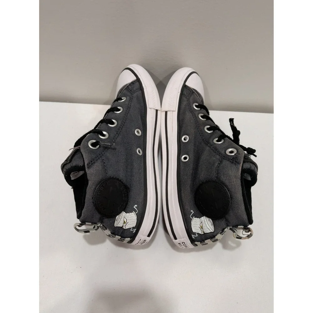 Converse Chuck Taylor All Star Street Shoes, Grey/Black, 660041F, Junior Size 3