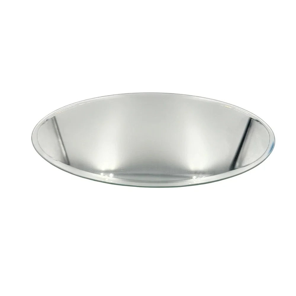 Wendell August Forge Oval Mirrored Tray Christmas Garden Aluminum Vintage