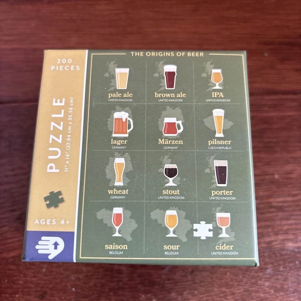 Mixology - 200 Piece‎ Jigsaw Puzzle - Mixed Drinks & Their Recipes/ New Sealed