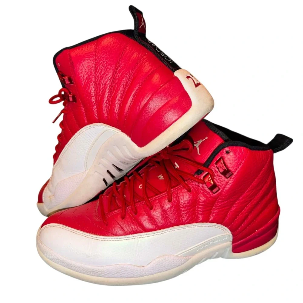 Air‎ Jordan 12 Retro Gym Red White Mens Basketball Shoes 130690-600 Size 9.5
