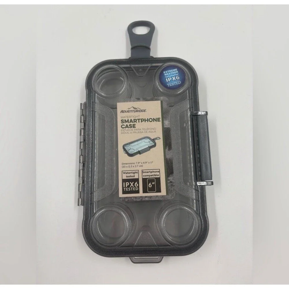 ADVENTURIDGE Watertight Smartphone Case IPX6 Waterproof Phone Dry Box Hardshell