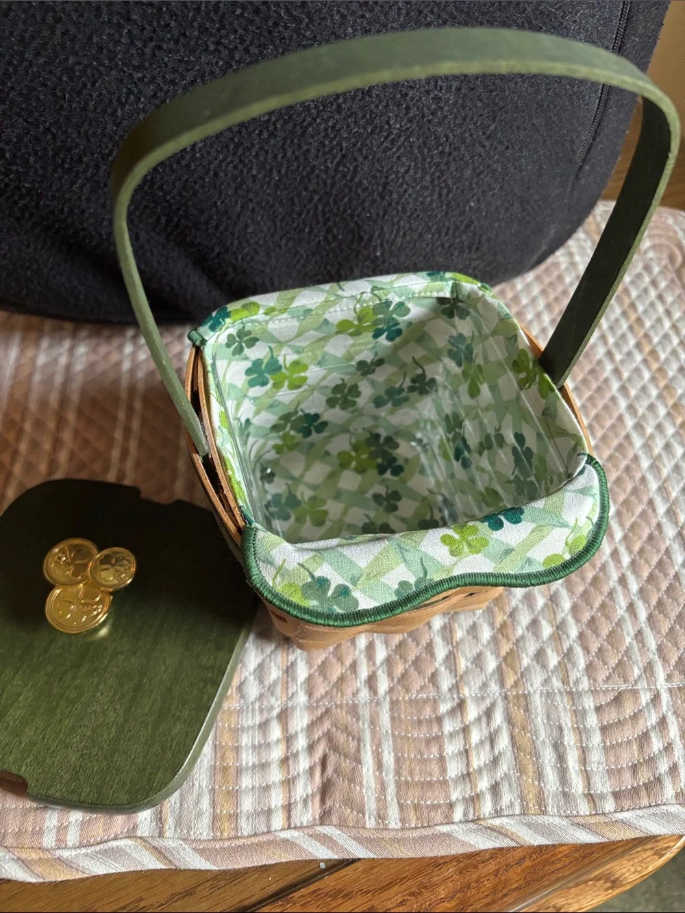 Longaberger includes shamrock
