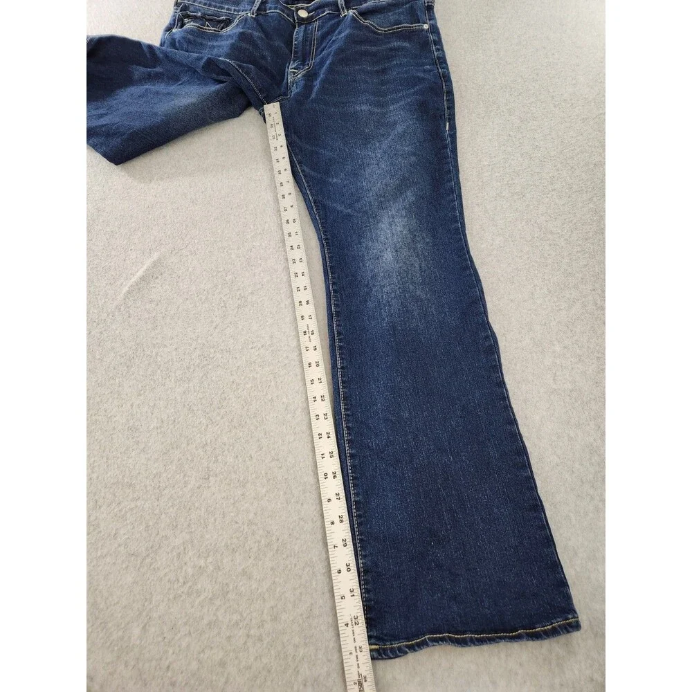 True Religion Billy Jeans 38 Flap T Snap Bootcut Relaxed‎ Stretch 42 40x34