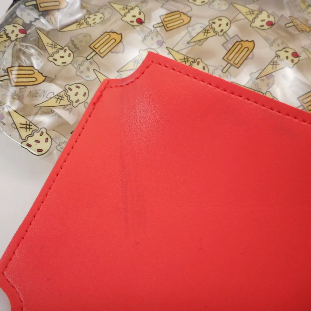 Lot of 4 Ipsy Zip Pouch Glam Makeup Bag for Cosmetics Ice Cream Power Moves