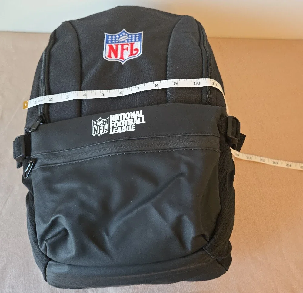 NFL National Football League Black Backpack nwt