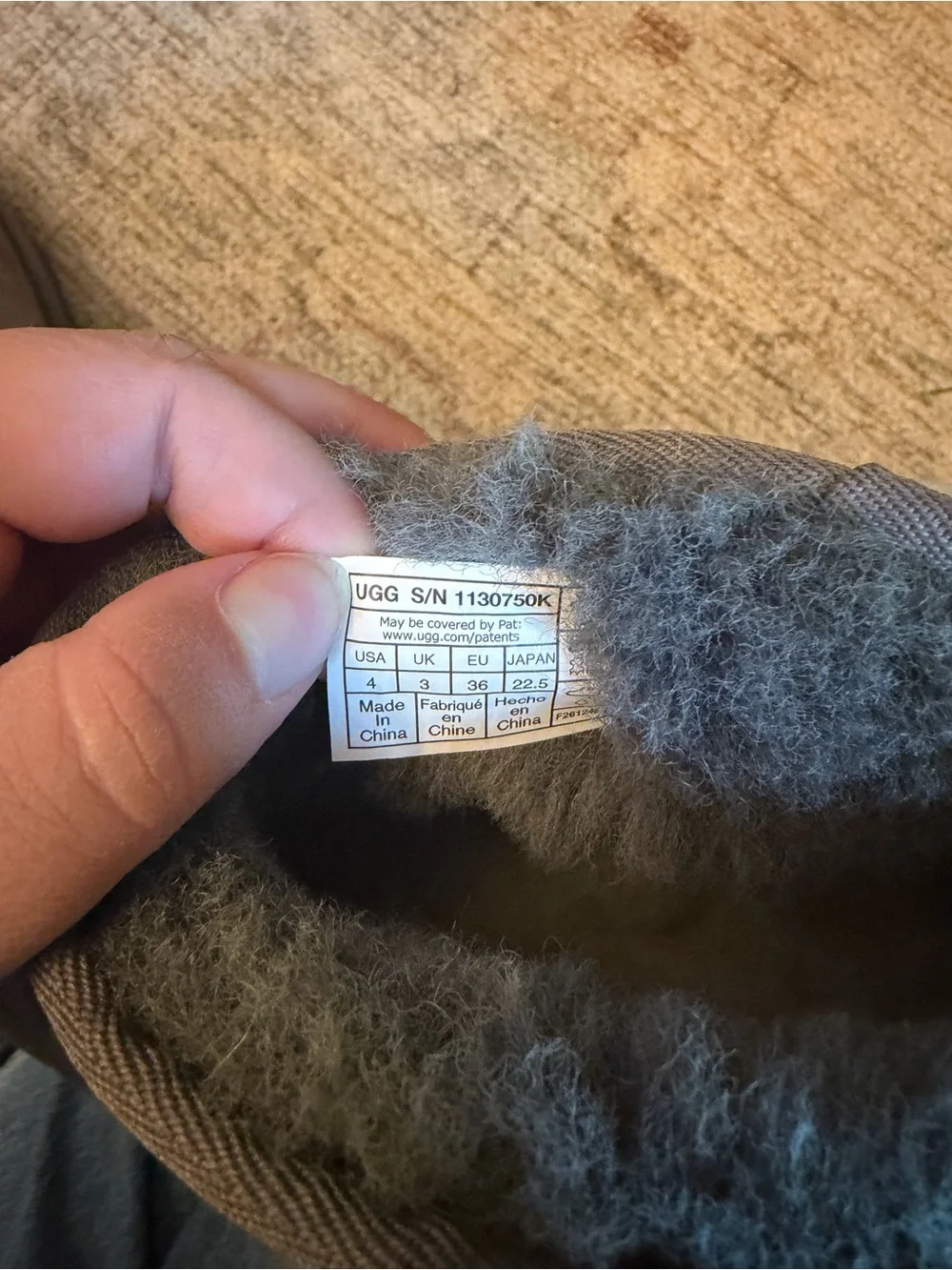 UGG soft gray