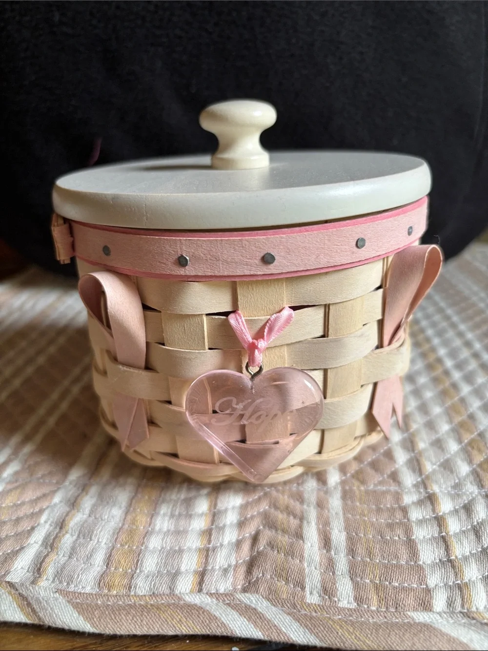 Signed 2006 Longaberger Horizon of Hope Basket Set