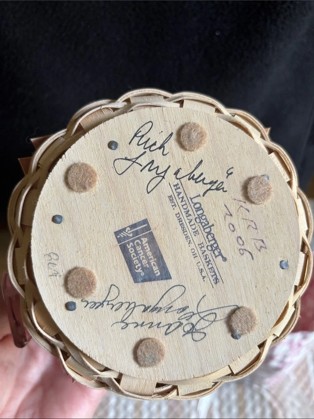 Longaberger includes basket