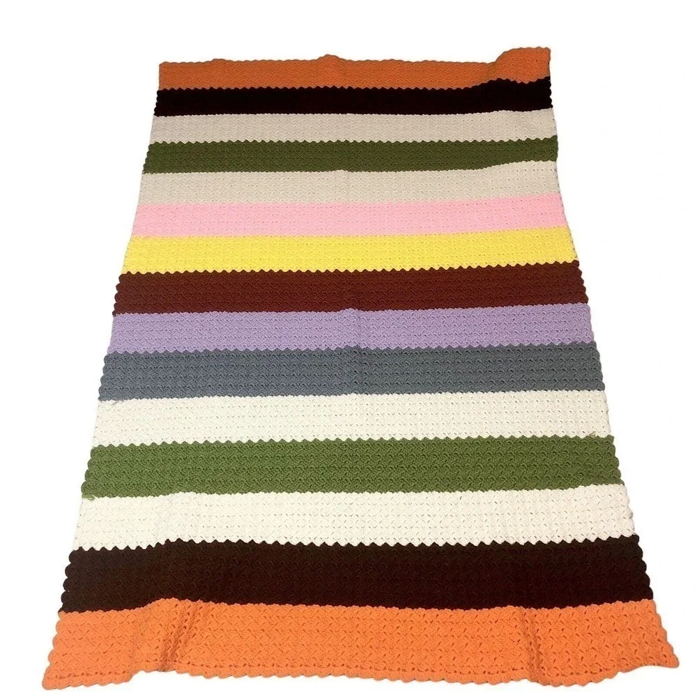 Handmade crocheted afghan