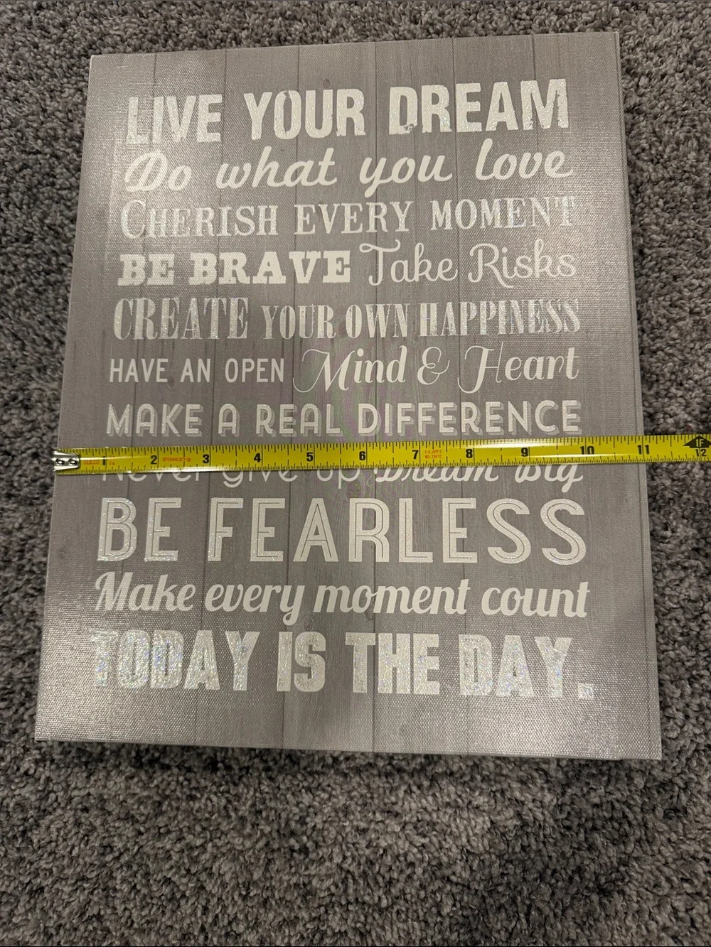 Louise Carey motivational wall