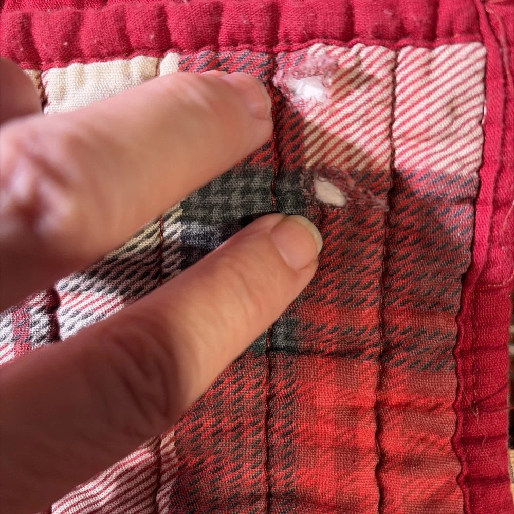 Woolrich plaid patchwork