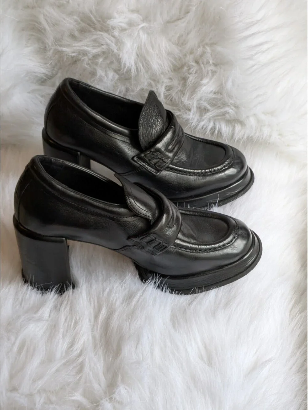 A.s.98 Leight platform Loafers 9/40 pre owned