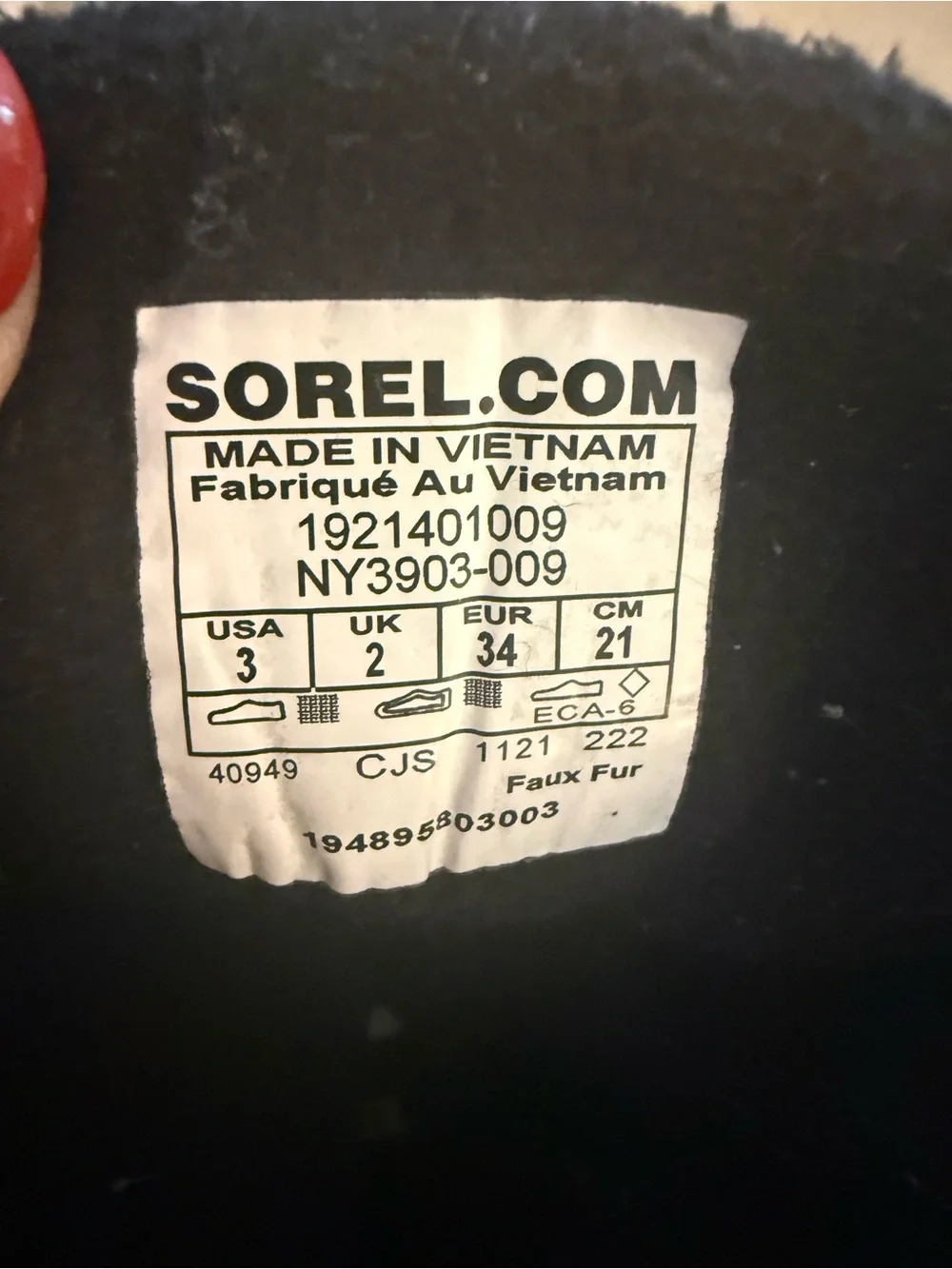 Sorel cold accent reads