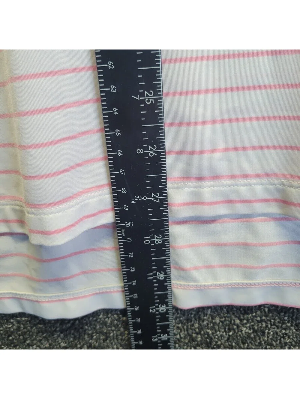 Polo Ralph Lauren RLX Golf Shirt Men's Sz L Pink Striped Performance Poly