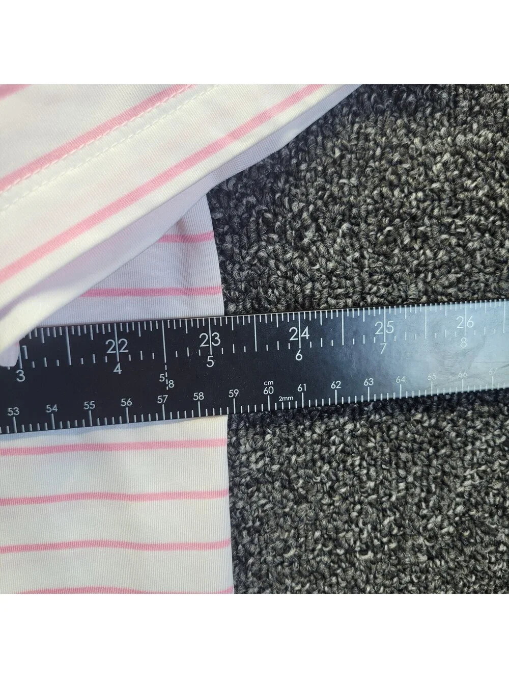 Polo Ralph Lauren RLX Golf Shirt Men's Sz L Pink Striped Performance Poly